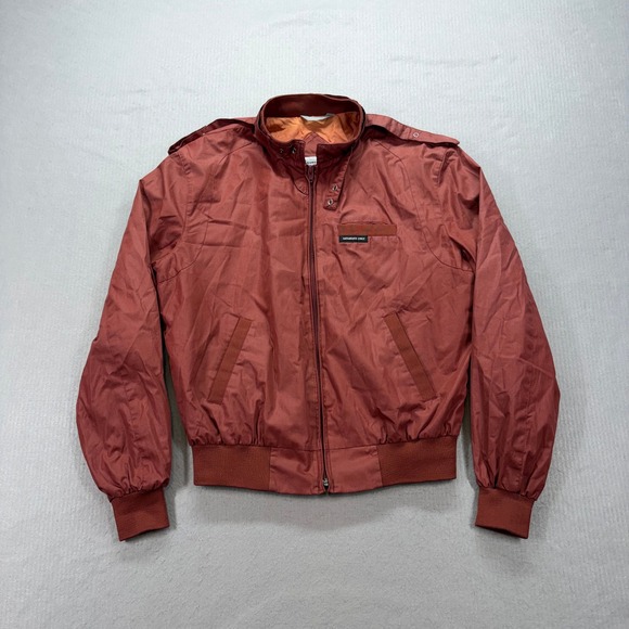 Members Only Other - Members Only Racer Jacket Mens 40 Rust Vintage 80s Europe Craft Bomber